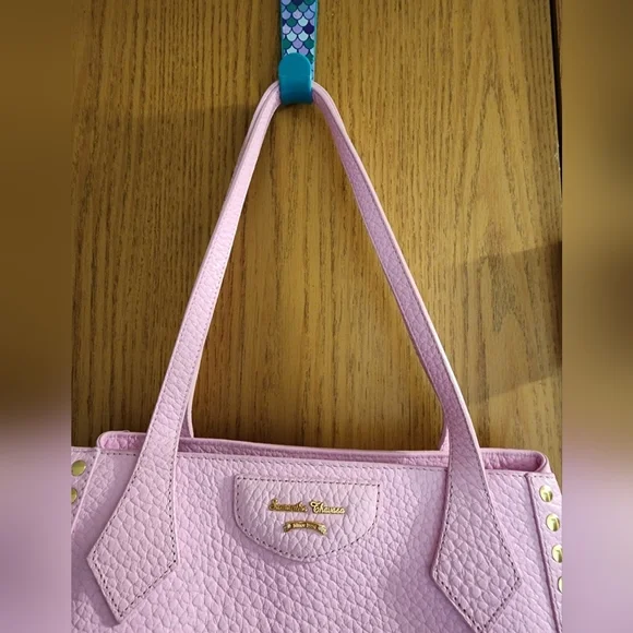 Excellent used condition samantha thavasa pink studded tote see pics for callout - Picture 5 of 12